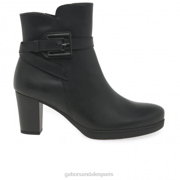 femmes Gabor noir bottines vaad chaussure 4LHL193