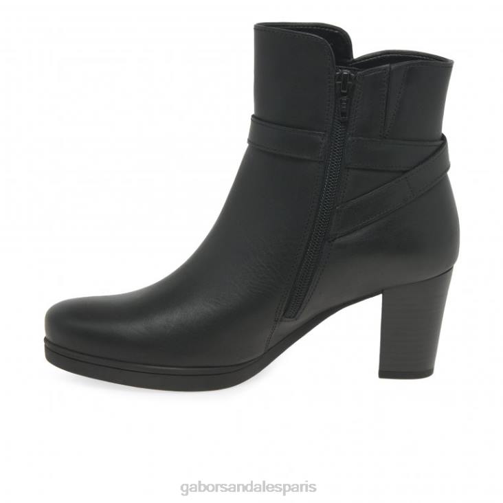 femmes Gabor noir bottines vaad chaussure 4LHL193