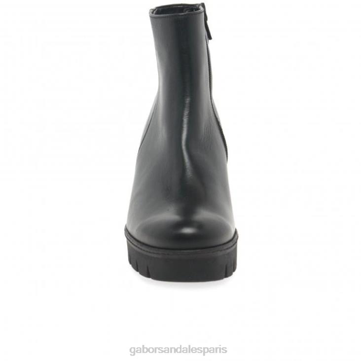 femmes Gabor noir utopia - bottines à talons compensés épais chaussure 4LHL199
