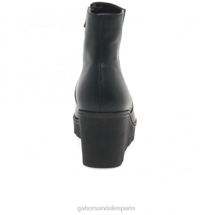femmes Gabor noir utopia - bottines à talons compensés épais chaussure 4LHL199