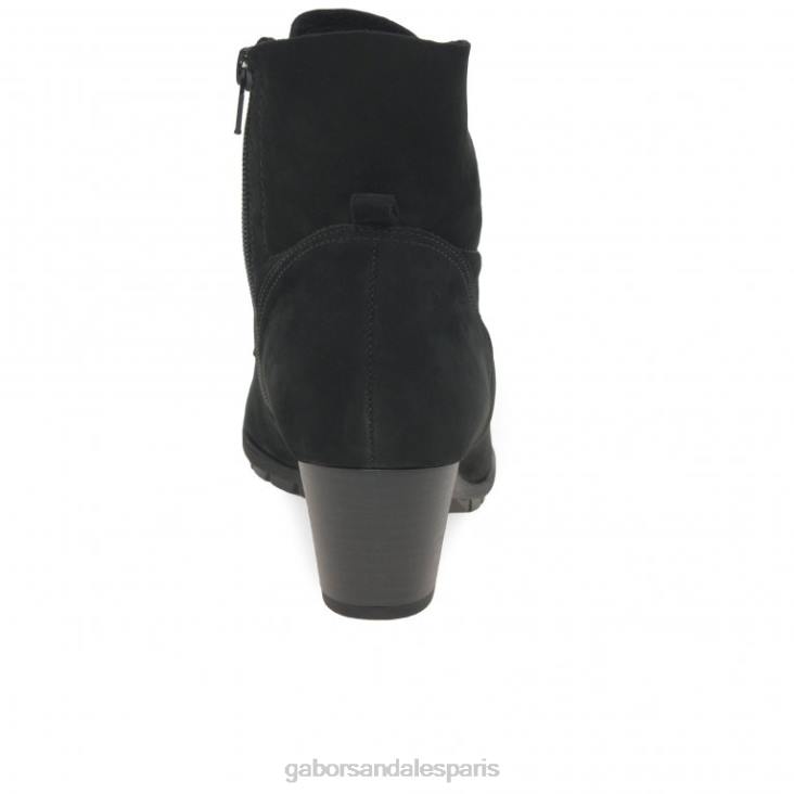 femmes Gabor nubuck noir bottines optimales chaussure 4LHL247