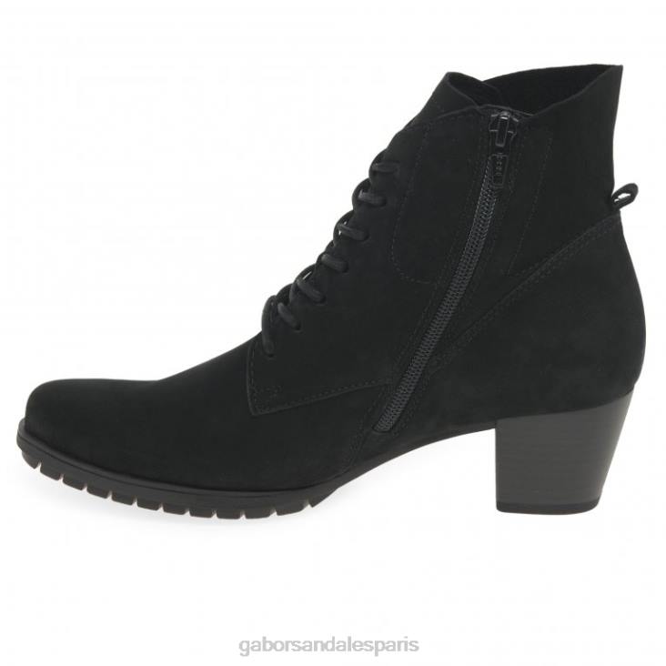 femmes Gabor nubuck noir bottines optimales chaussure 4LHL247