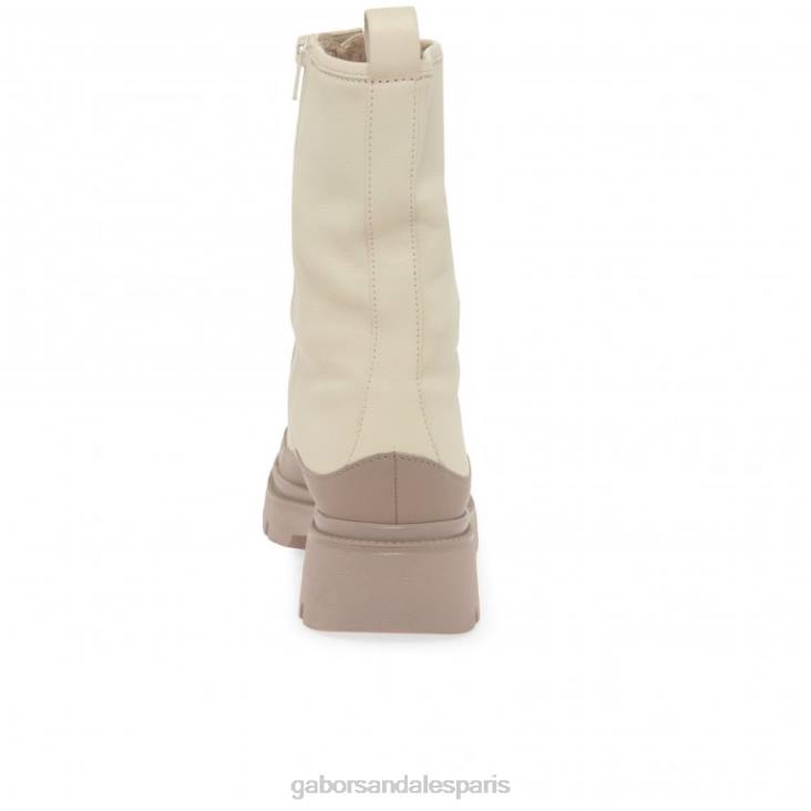 femmes Gabor panna/nu foncé bottes motardes leora chaussure 4LHL245