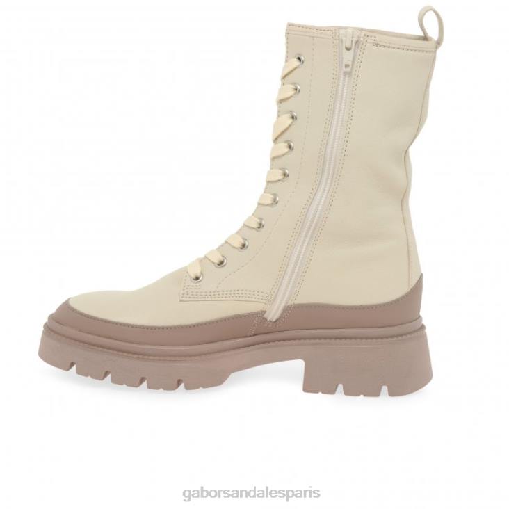 femmes Gabor panna/nu foncé bottes motardes leora chaussure 4LHL245