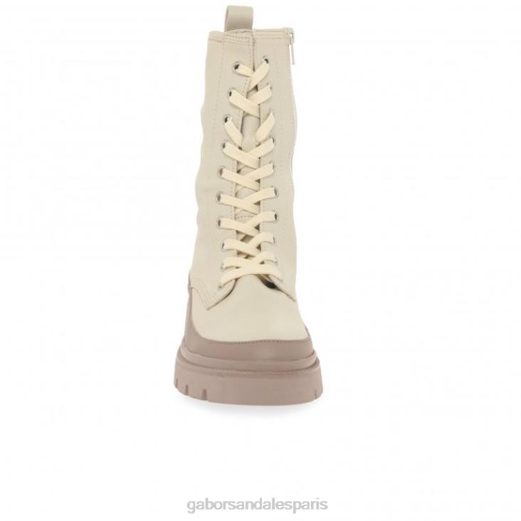 femmes Gabor panna/nu foncé bottes motardes leora chaussure 4LHL245