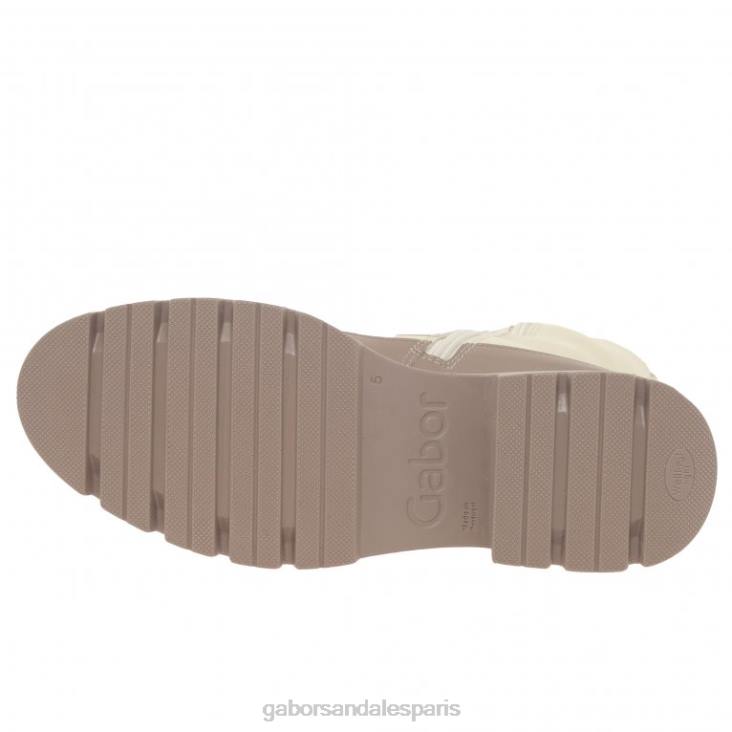 femmes Gabor panna/nu foncé bottes motardes leora chaussure 4LHL245
