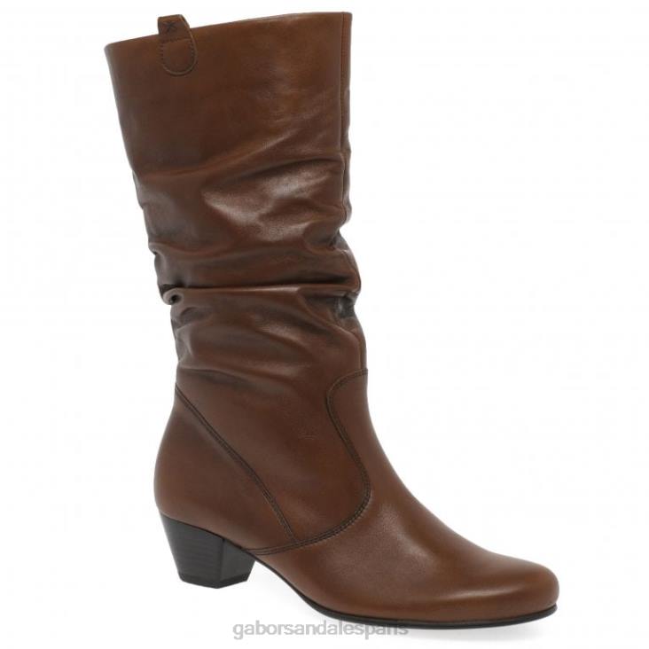 femmes Gabor sattel bottes larges en cuir rachel chaussure 4LHL261