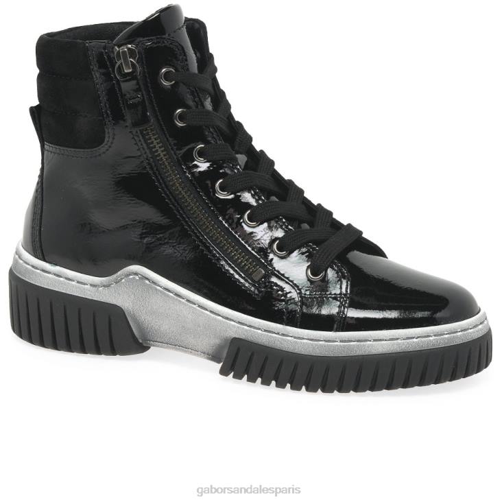femmes Gabor vernis noir 2 bottines en acacia chaussure 4LHL240