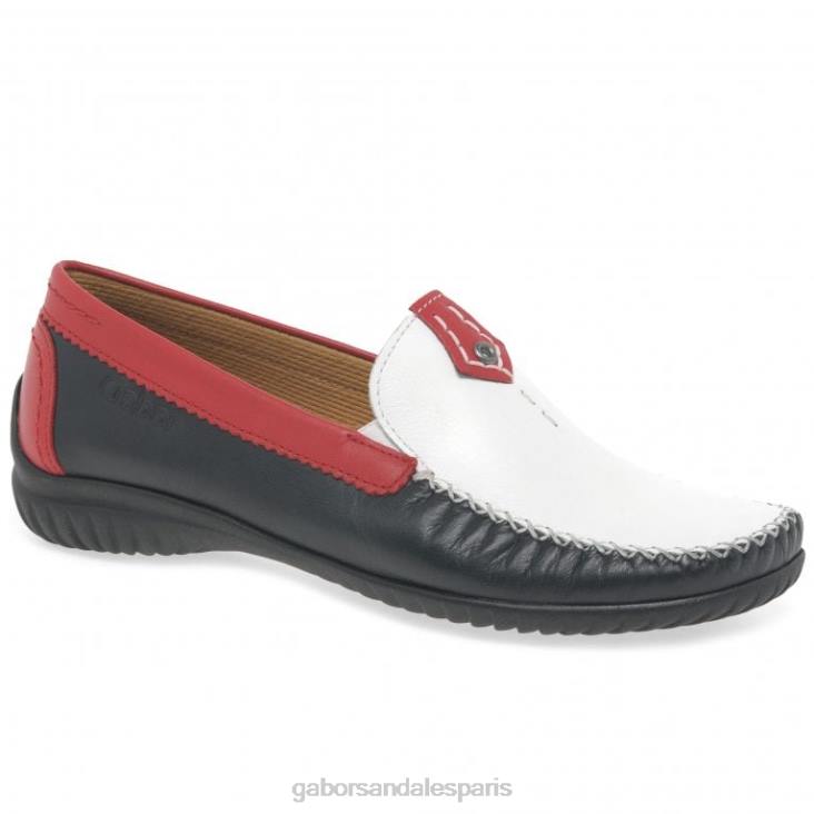 femmes Gabor minuit multi mocassins sportifs californiens chaussure 4LHL82
