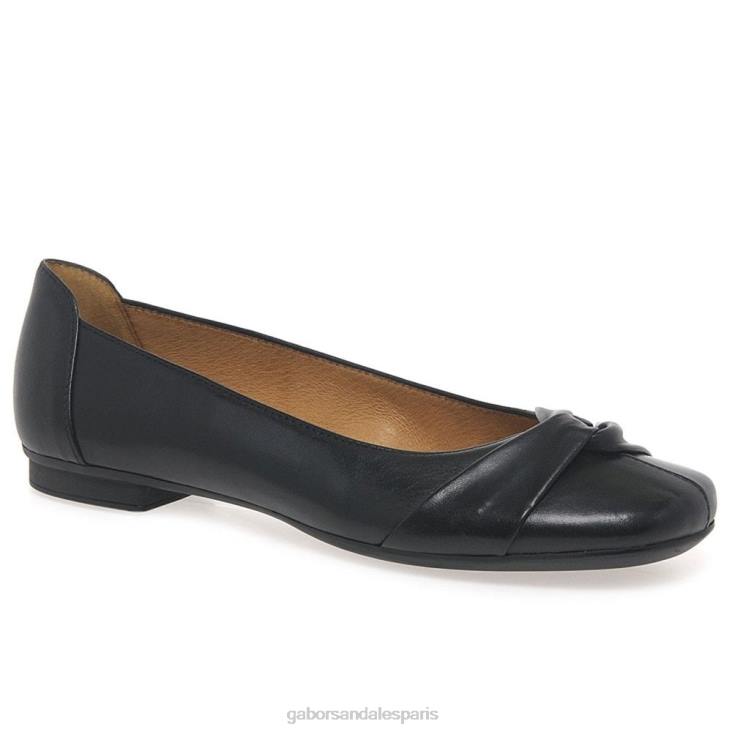 femmes Gabor noir ballerines frost chaussure 4LHL110