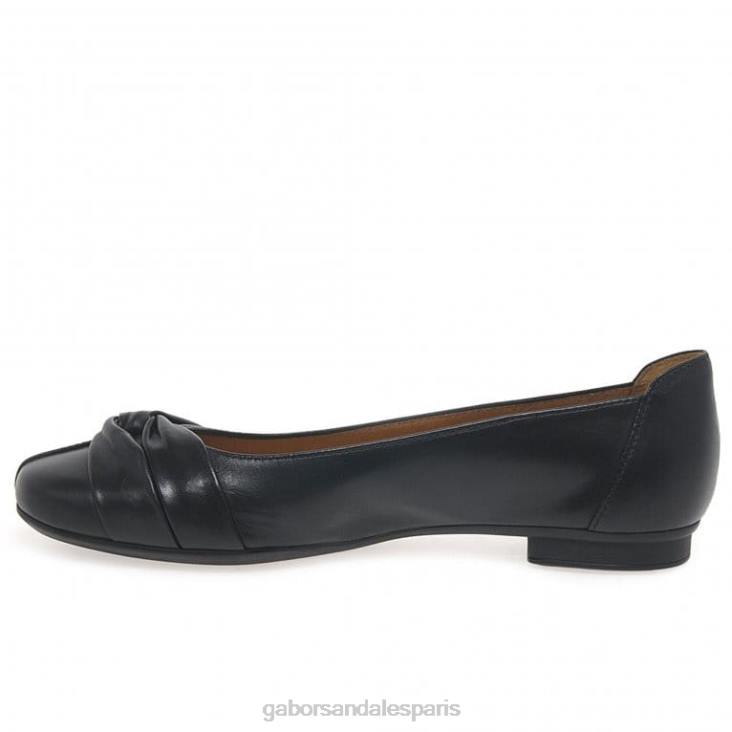 femmes Gabor noir ballerines frost chaussure 4LHL110