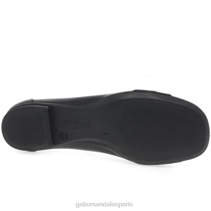 femmes Gabor noir ballerines frost chaussure 4LHL110