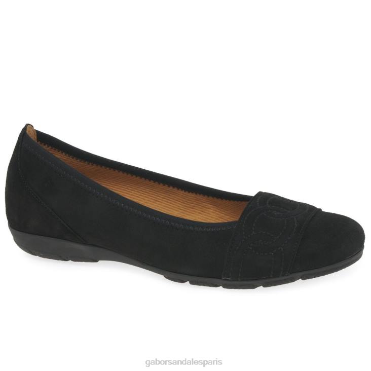 femmes Gabor Suède noir chaussures de ressemblance chaussure 4LHL18