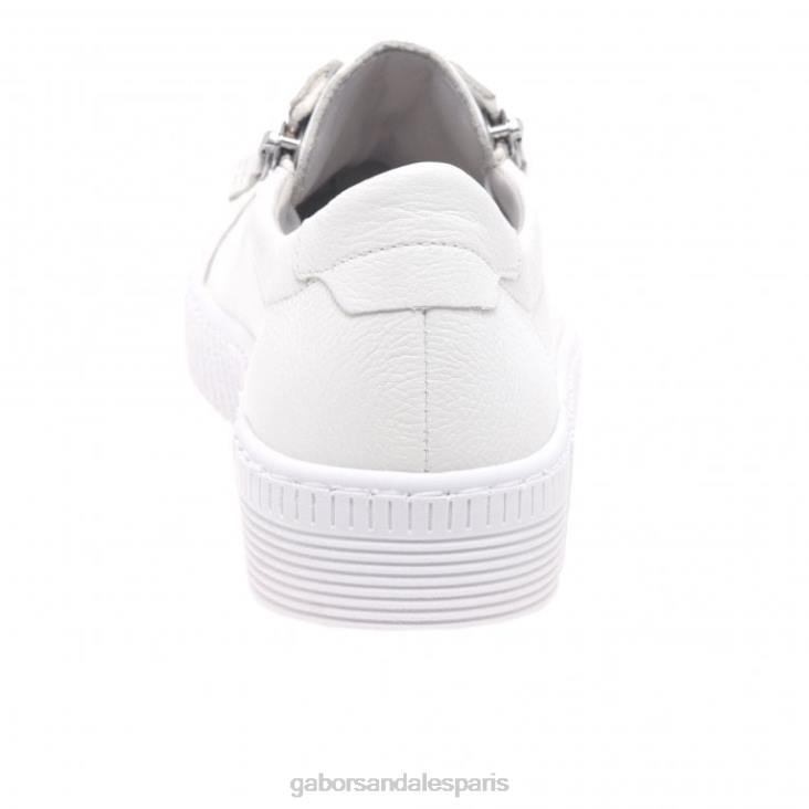 femmes Gabor blanc chaussures décontractées sagesse chaussure 4LHL324