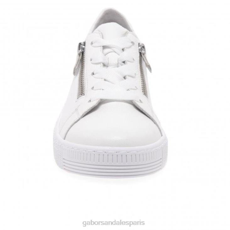 femmes Gabor blanc chaussures décontractées sagesse chaussure 4LHL324