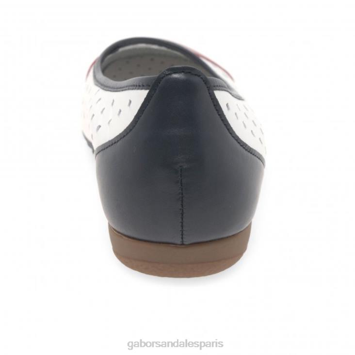 femmes Gabor combi marin chaussures décontractées à volants et détails perforés chaussure 4LHL79