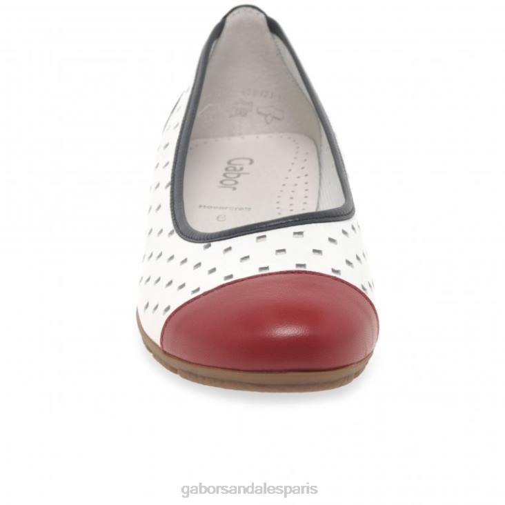 femmes Gabor combi marin chaussures décontractées à volants et détails perforés chaussure 4LHL79