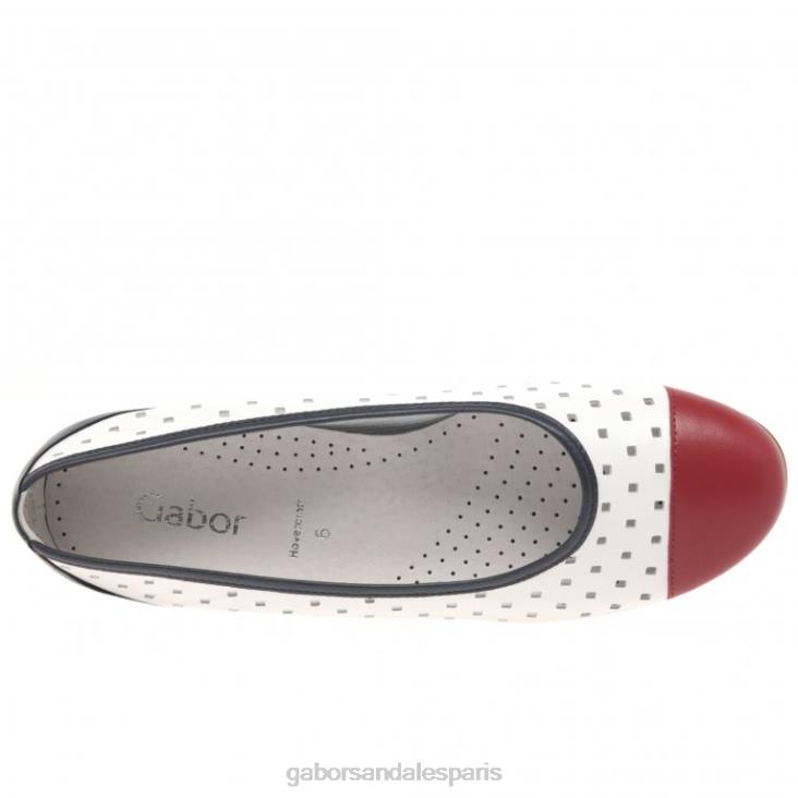 femmes Gabor combi marin chaussures décontractées à volants et détails perforés chaussure 4LHL79