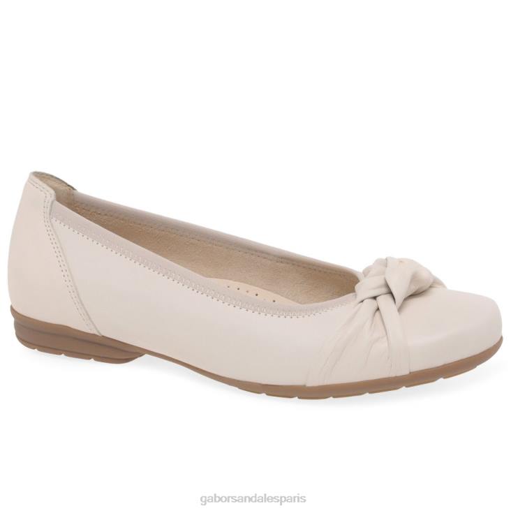 femmes Gabor cuir ivoire chaussures décontractées Ashlene chaussure 4LHL89