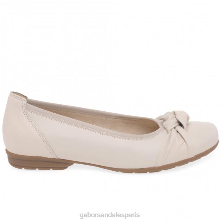 femmes Gabor cuir ivoire chaussures décontractées Ashlene chaussure 4LHL89