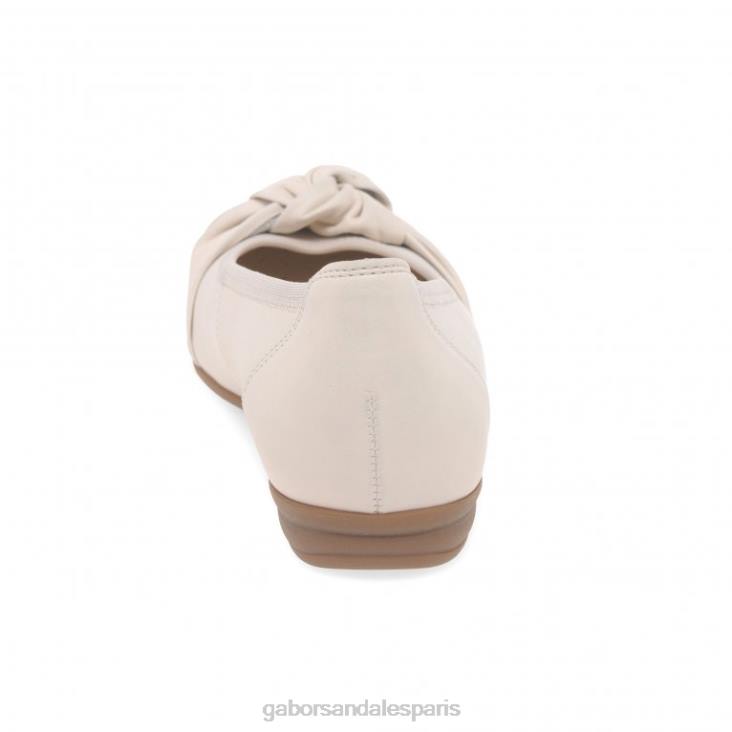 femmes Gabor cuir ivoire chaussures décontractées Ashlene chaussure 4LHL89