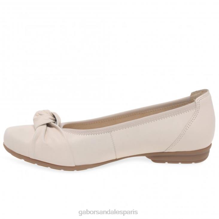 femmes Gabor cuir ivoire chaussures décontractées Ashlene chaussure 4LHL89