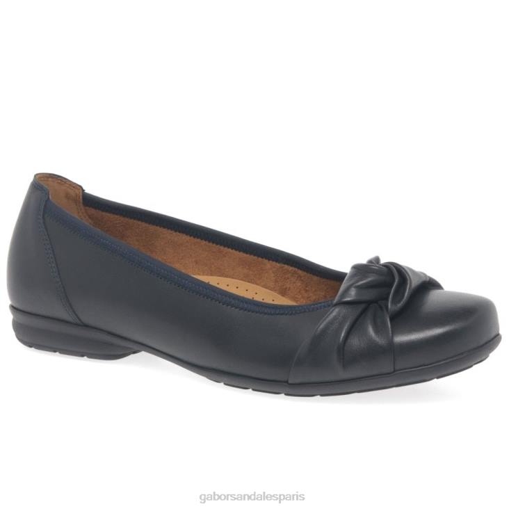 femmes Gabor cuir marine chaussures décontractées Ashlene chaussure 4LHL90
