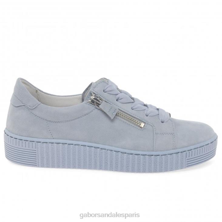 femmes Gabor daim aigue-marine chaussures décontractées sagesse chaussure 4LHL328