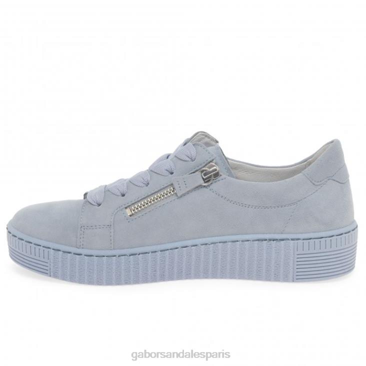 femmes Gabor daim aigue-marine chaussures décontractées sagesse chaussure 4LHL328