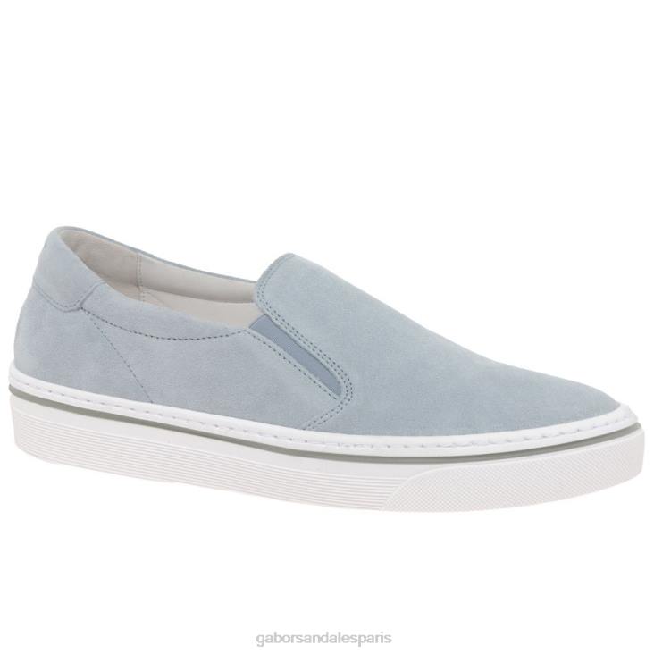 femmes Gabor daim ciel chaussures décontractées à enfiler avec boussole chaussure 4LHL326