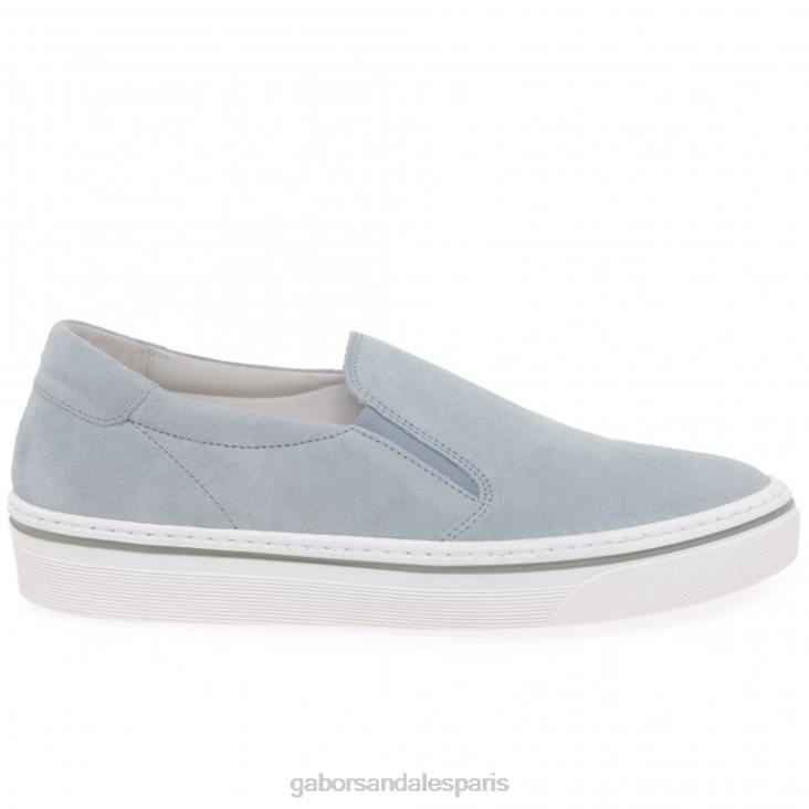 femmes Gabor daim ciel chaussures décontractées à enfiler avec boussole chaussure 4LHL326