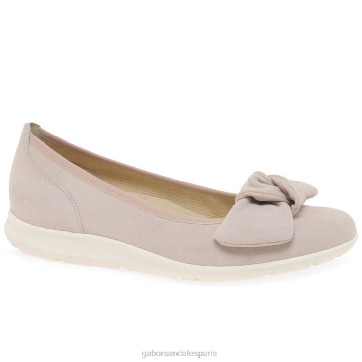 femmes Gabor daim nu/rouge chaussures salerne chaussure 4LHL19