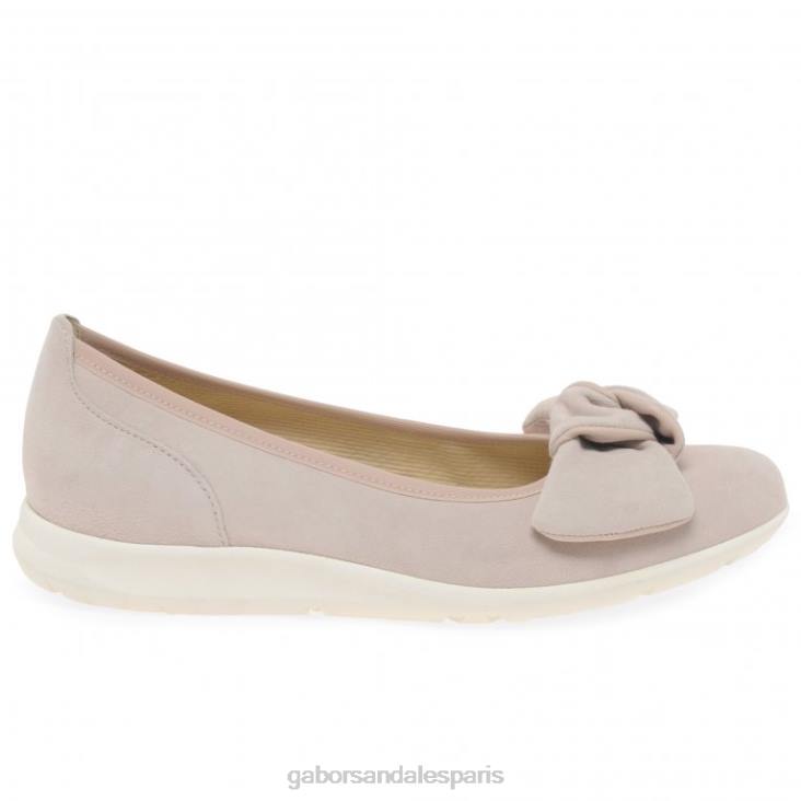 femmes Gabor daim nu/rouge chaussures salerne chaussure 4LHL19