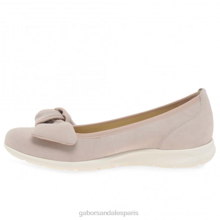 femmes Gabor daim nu/rouge chaussures salerne chaussure 4LHL19