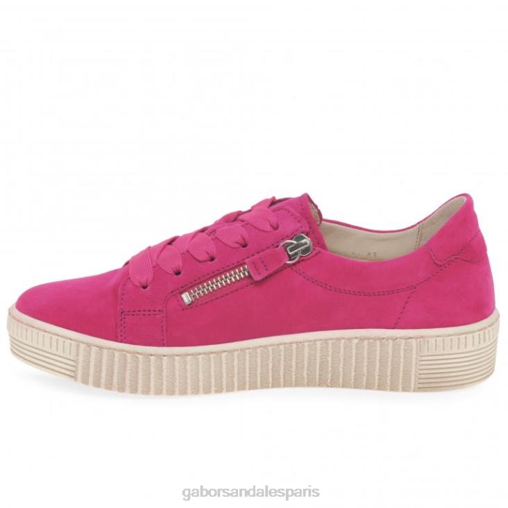 femmes Gabor daim rose chaussures décontractées sagesse chaussure 4LHL124