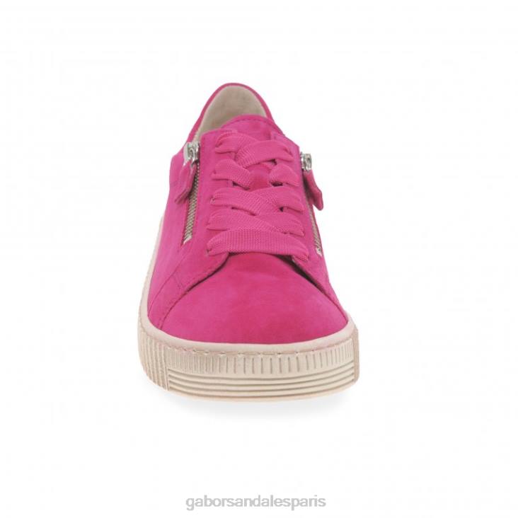 femmes Gabor daim rose chaussures décontractées sagesse chaussure 4LHL124
