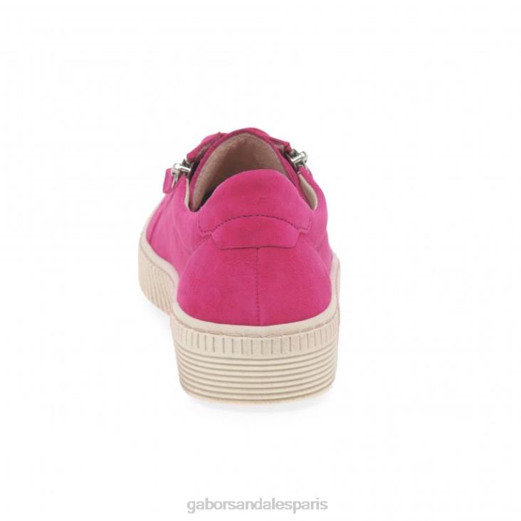 femmes Gabor daim rose chaussures décontractées sagesse chaussure 4LHL124