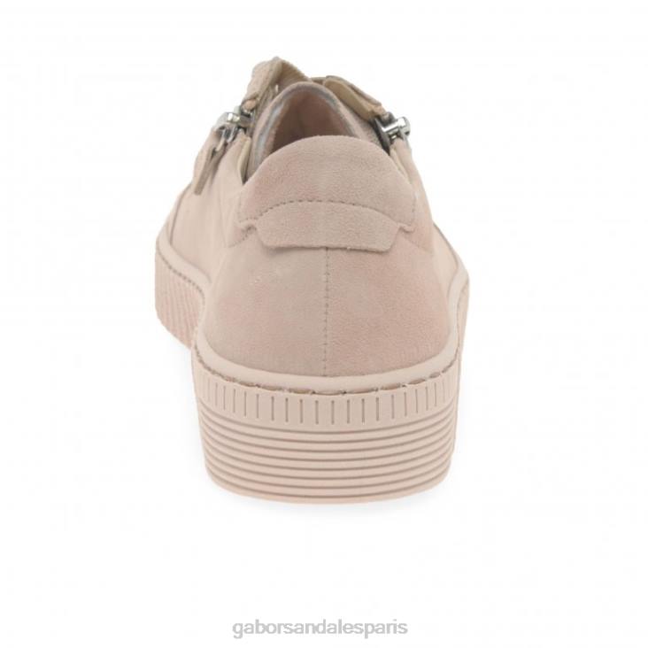 femmes Gabor daim rouge chaussures décontractées sagesse chaussure 4LHL327