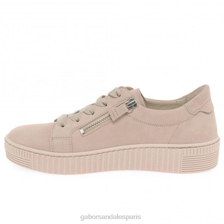 femmes Gabor daim rouge chaussures décontractées sagesse chaussure 4LHL327