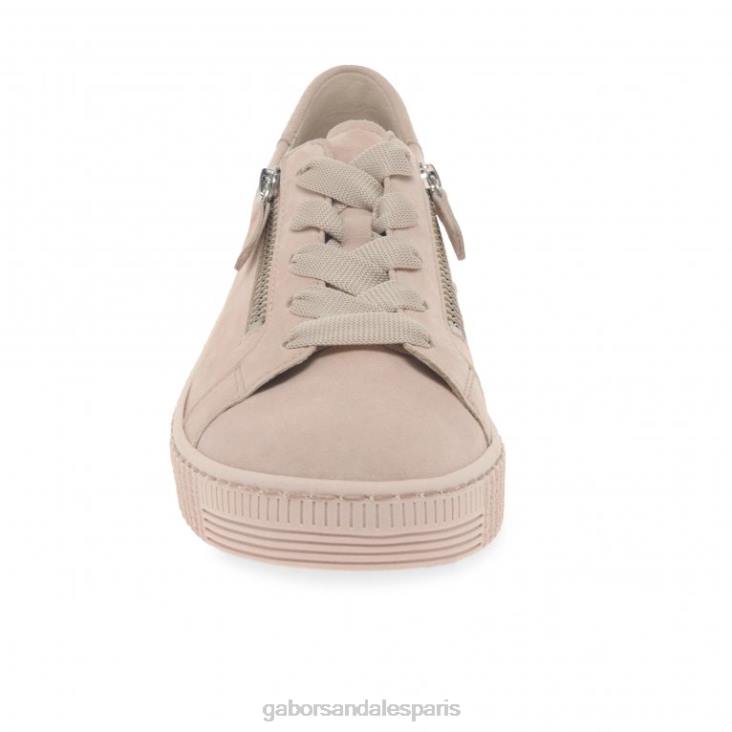 femmes Gabor daim rouge chaussures décontractées sagesse chaussure 4LHL327