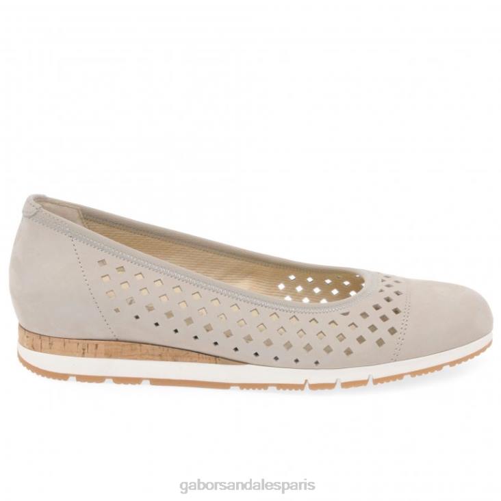 femmes Gabor nubuck poudré chaussures à détails de baies chaussure 4LHL2
