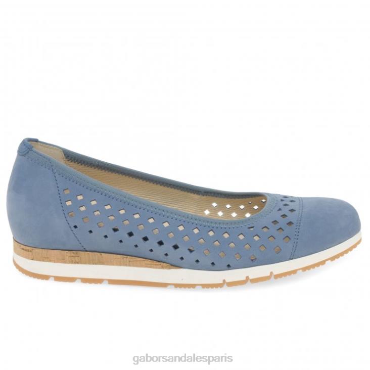 femmes Gabor paradis nubuck chaussures à détails de baies chaussure 4LHL1