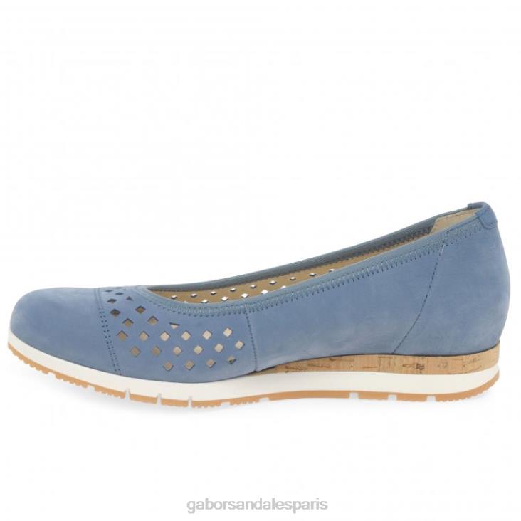 femmes Gabor paradis nubuck chaussures à détails de baies chaussure 4LHL1