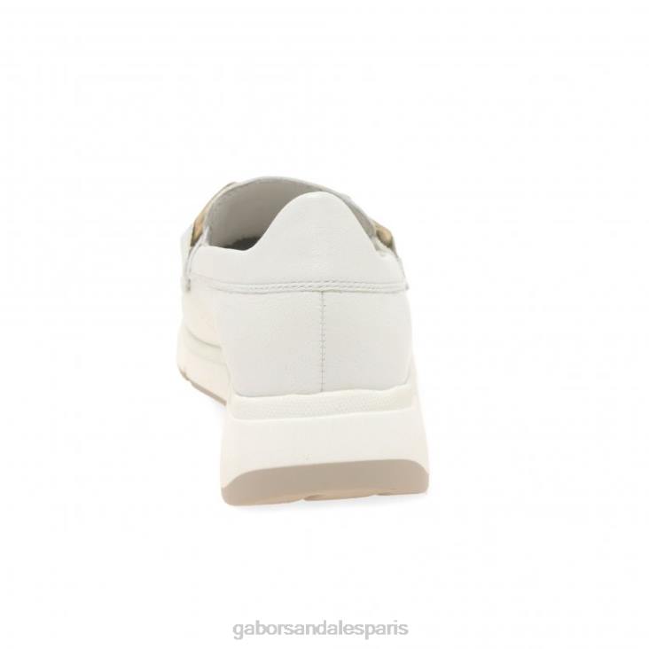 femmes Gabor café au lait nappa chaussures de facteur chaussure 4LHL120