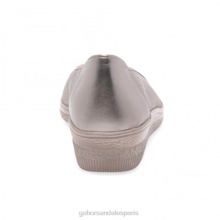 femmes Gabor impression cadre/point escarpins à talons bas avec accents verni pétunia chaussure 4LHL115