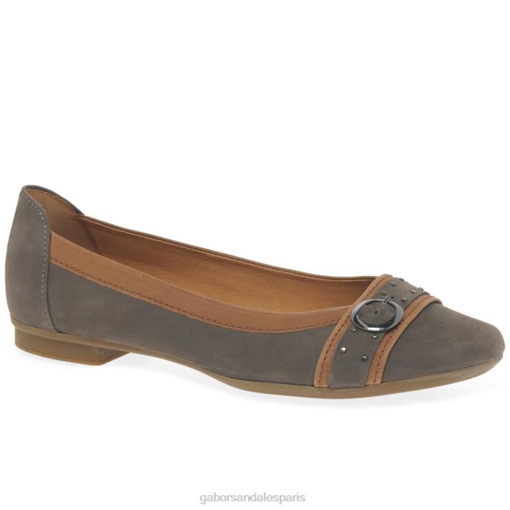 femmes Gabor wallaby/cognac escarpins décontractés à boucle à clous Michelle chaussure 4LHL95