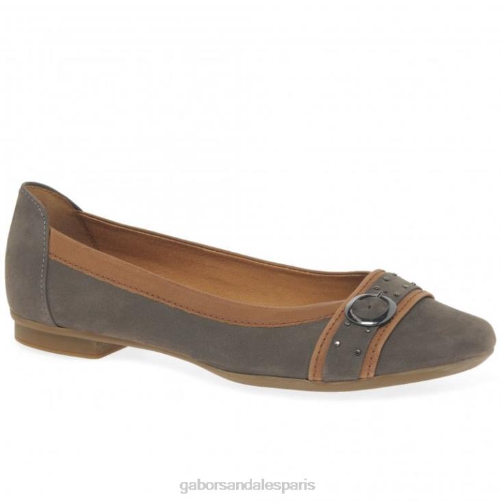 femmes Gabor wallaby/cognac escarpins décontractés à boucle à clous Michelle chaussure 4LHL95