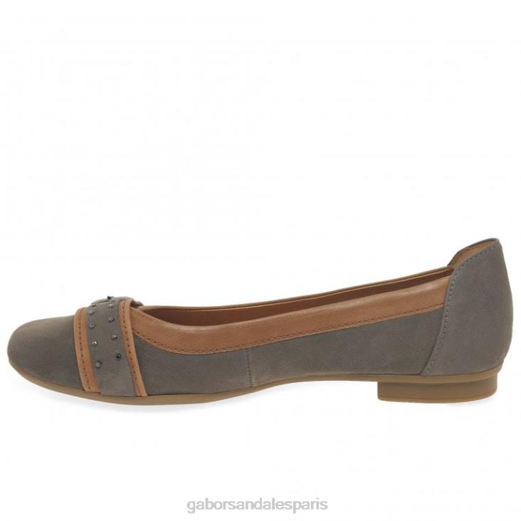 femmes Gabor wallaby/cognac escarpins décontractés à boucle à clous Michelle chaussure 4LHL95