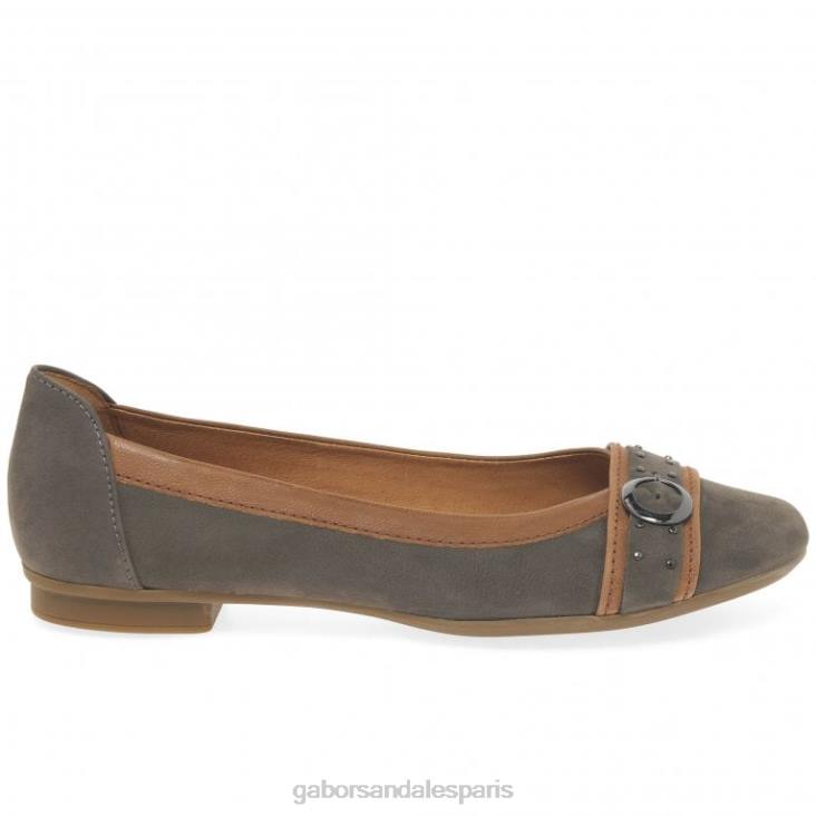 femmes Gabor wallaby/cognac escarpins décontractés à boucle à clous Michelle chaussure 4LHL95