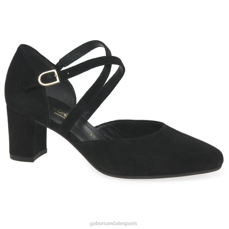 femmes Gabor Suède noir chaussures alexis chaussure 4LHL69